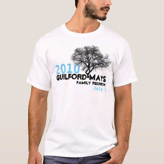 Gezinsreünie Guilford-Mays T-shirt (Voorkant)