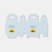 Gezinsreünie Yellow Sunflower Gift Bedankdoosjes (Uitgevouwen)