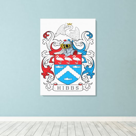 Gezinssteun voor Hibbs Canvas Afdruk (Insitu (Houten vloer))