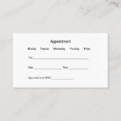 Gezinstandarts Kantoor Aanwijzing Sjabloon Visitekaartje (Achterkant)