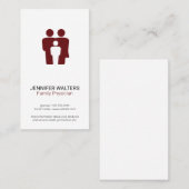 gezinstherapeut | geneesheer visitekaartje (Voorkant / Achterkant)