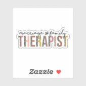 Gezinstherapie, huwelijkstherapeut sticker (Vel)