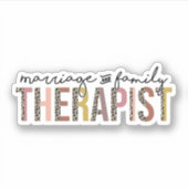 Gezinstherapie, huwelijkstherapeut sticker (Voorkant)