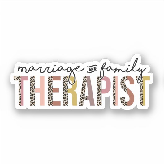 Gezinstherapie, huwelijkstherapeut sticker (Voorkant)