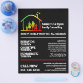 Gezinstherapie Logo, psychotherapeut, therapie Flyer (Enkel)