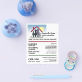 Gezinstherapieontwerp, psychotherapeut, therapie flyer (Enkel)