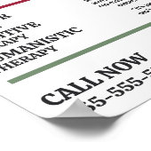 Gezinstherapieontwerp, psychotherapeut, therapie poster (Hoek)