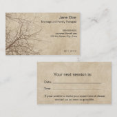 Gezinstherapist Benoeming Visitekaartje Afsprakenkaartje (Voorkant / Achterkant)