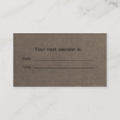 Gezinstherapist Benoeming Visitekaartje Afsprakenkaartje (Achterkant)