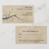 Gezinstherapist Benoeming Visitekaartje Afsprakenkaartje (Voorkant / Achterkant)