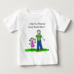 Gezinsvader en dochter Art Custom Shirt