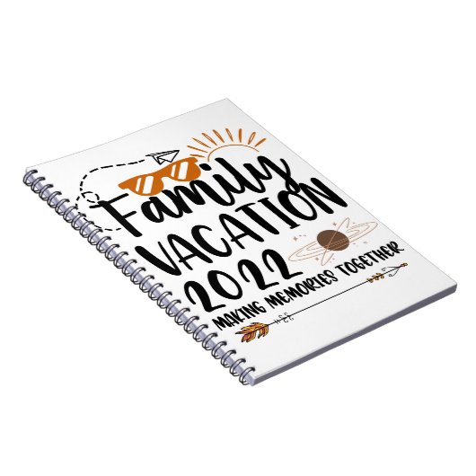 Gezinsvakantie 2022 die herinneringen aanpassen notitieboek (Rechterzijde)