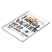 Gezinsvakantie 2022 die herinneringen aanpassen notitieboek (Linkerzijde)