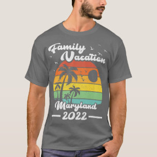 Gezinsvakantie 2022  Retro Maryland Beach T-shirt