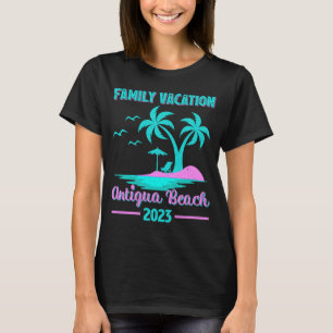 Gezinsvakantie 2023 Palm Tree Barbuda Antigua Bea T-shirt