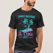 Gezinsvakantie 2023 Palm Tree Island St. T-shirt (Voorkant)