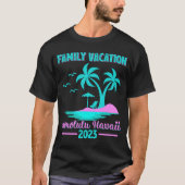 Gezinsvakantie 2023 palmboom Honolulu Hawaii Bea T-shirt (Voorkant)
