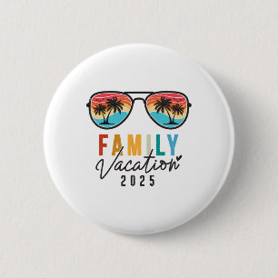 Gezinsvakantie 2025 Strand Zomer Mannen Vrouwen Ki Ronde Button 5,7 Cm
