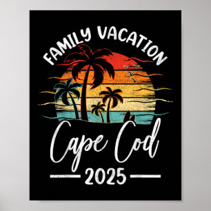 Gezinsvakantie 2025 Vintage Machusetts Cape Cod B Poster