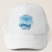 Gezinsvakantie Alaska Gepersonaliseerde gletsjer Trucker Pet (Voorkant)