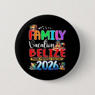 Gezinsvakantie Belize 2026 Vakantie Zomer Ronde Button 5,7 Cm