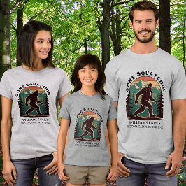 Gezinsvakantie BigFoot Op zoek naar Squatchen T-shirt