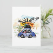 Gezinsvakantie die herinneringen samenbrengt - fam kaart (Staand voorkant)