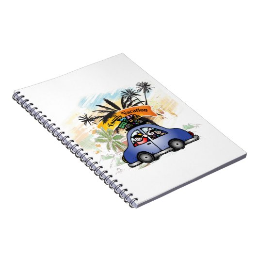 Gezinsvakantie die herinneringen samenbrengt - fam notitieboek (Rechterzijde)