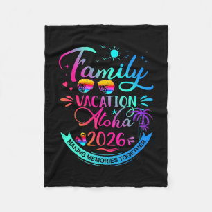 Gezinsvakantie Orlando 2026 Palmboom Cadeau Fleece Deken
