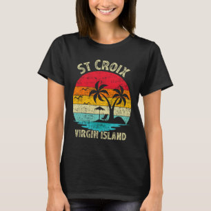 Gezinsvakantie Retro Virgin Island St. Cr T-shirt