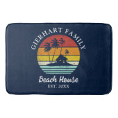 Gezinsvakantieband zeeoor matchingdecor badmat (Voorkant)