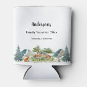 Gezinsvakantieherten van bosbossen blikjeskoeler (Voorkant)