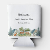 Gezinsvakantieherten van bosbossen blikjeskoeler (Achterkant)