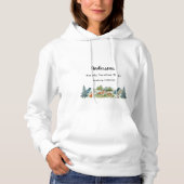 Gezinsvakantieherten van bosbossen hoodie (Voorkant)