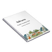 Gezinsvakantieherten van bosbossen notitieboek (Rechterzijde)