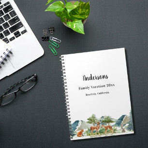 Gezinsvakantieherten van bosbossen notitieboek