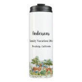 Gezinsvakantieherten van bosbossen thermosbeker (Voorkant)