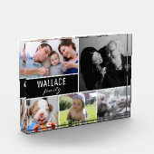 Gezinsveelvoud kerstcadeautje met fotocollage fotoblokken (Links)