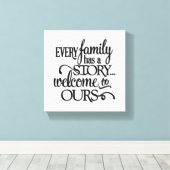 Gezinsverhaal Canvas Afdruk (Insitu (Houten vloer))