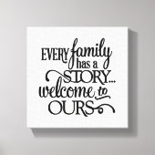 Gezinsverhaal Canvas Afdruk (Voorkant)