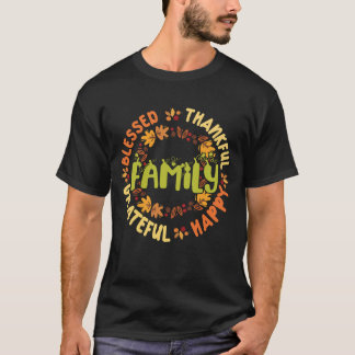 Gezinsverslaafde Thanksgiving T-shirt