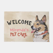 Gezinsverzorging bij het grootbrengen van honden B Deurmat (Voorkant)