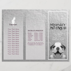 Gezinsverzorging van salon met tri-Fold Brochures