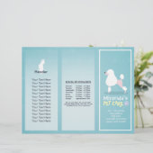 Gezinsverzorging van salon met tri-Fold Brochures (Staand voorkant)