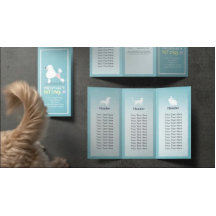 Gezinsverzorging van salon met tri-Fold Brochures