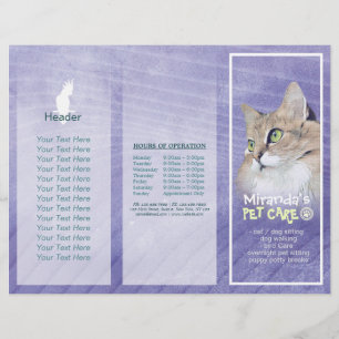 Gezinsverzorging van salon met tri-Fold Brochures