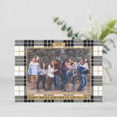 Gezinsvriendelijke kerstfeestdag foto-kaart feestdagenkaart (Staand voorkant)