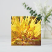 Gezinsvrienden komen samen! Uitnodigingen Dahlia (Staand voorkant)