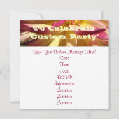 Gezinsvrienden komen samen! Uitnodigingen Dahlia (Achterkant)