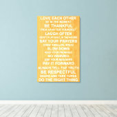 Gezinswaarden Canvas Afdruk (Insitu (Houten vloer))